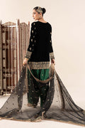 Maria B | Eid Collection 26 | 3 Piece Embroidered Velvet Suit - House Of Hania