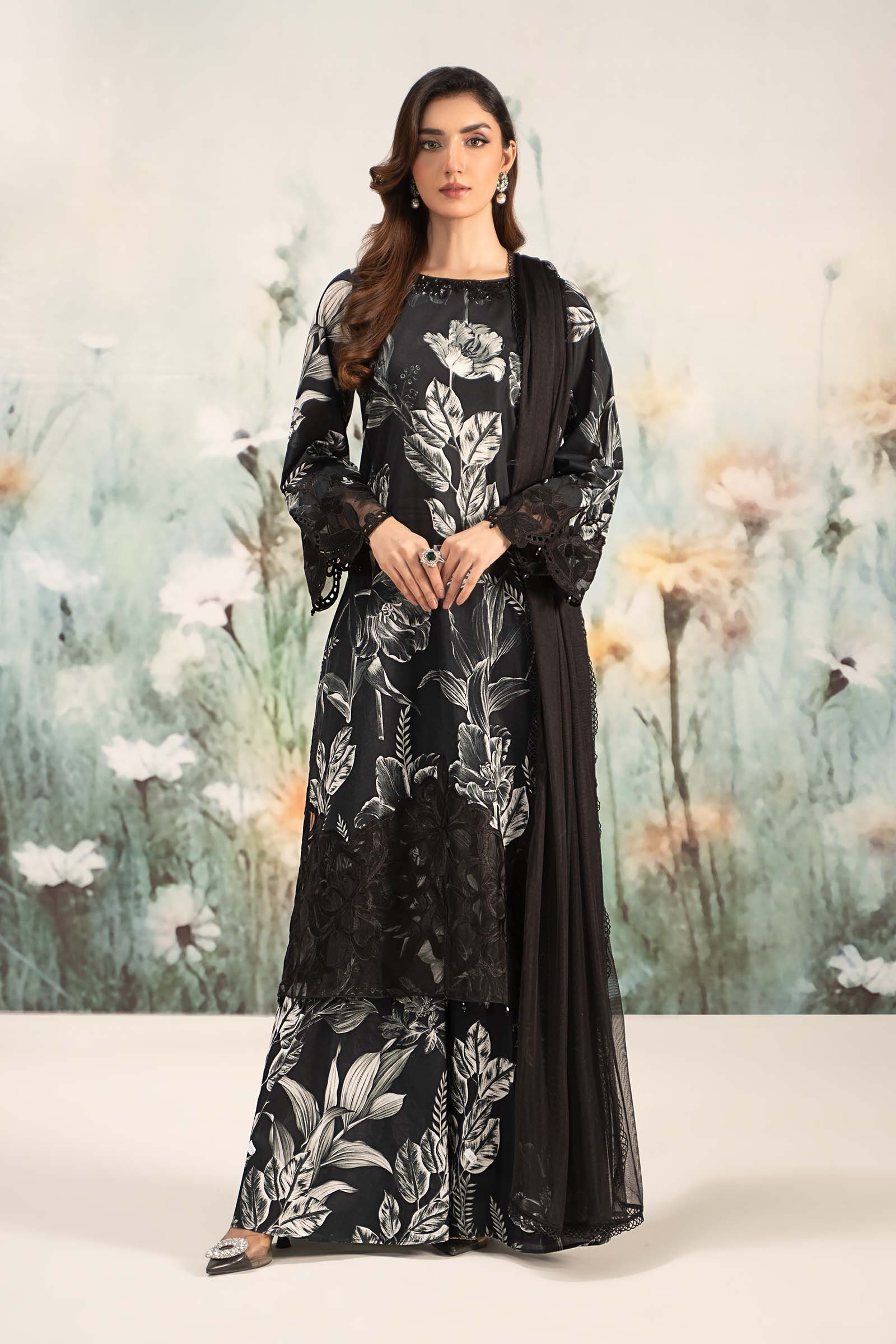 Maria B | Eid Collection 26 | 3 Piece Printed Lawn Suit - House Of Hania