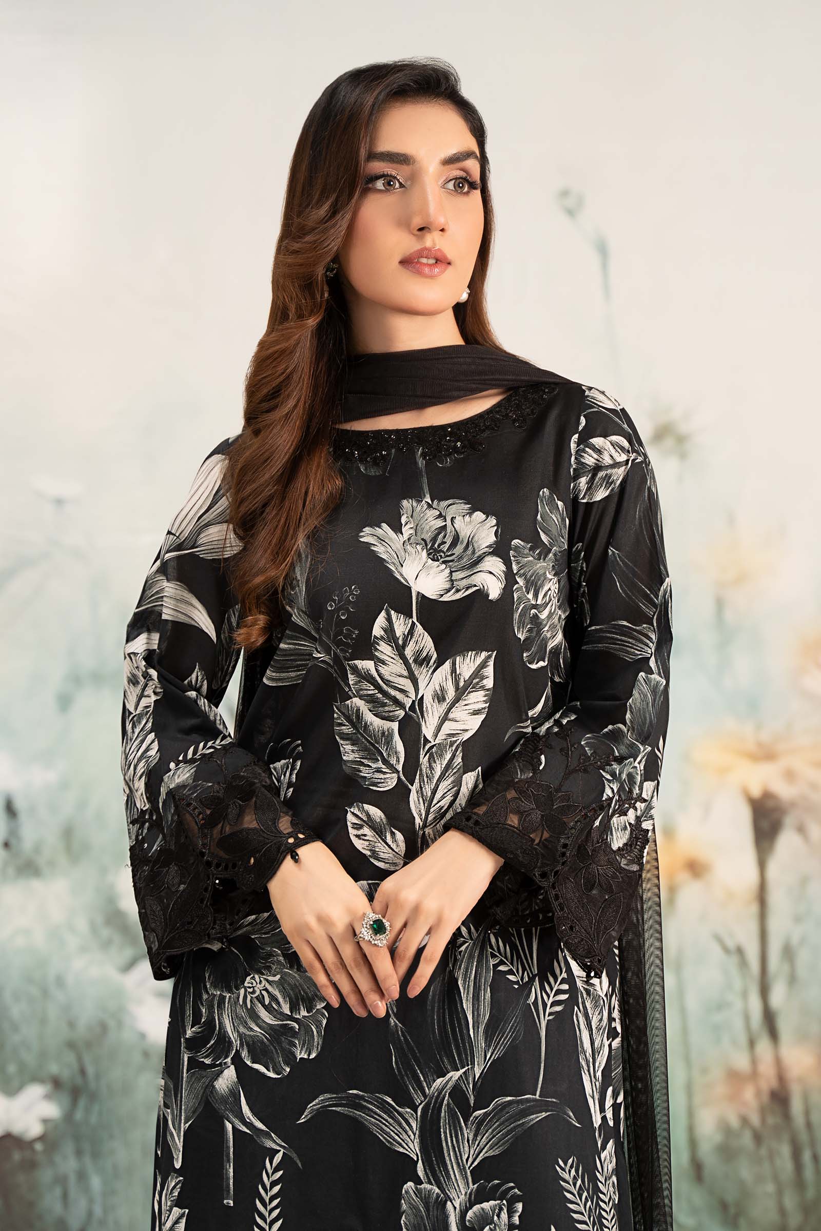 Maria B | Eid Collection 26 | 3 Piece Printed Lawn Suit - House Of Hania