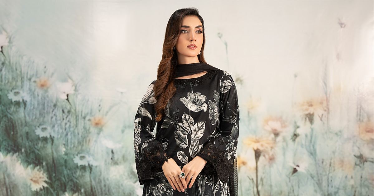 Maria B | Eid Collection 26 | 3 Piece Printed Lawn Suit - House Of Hania