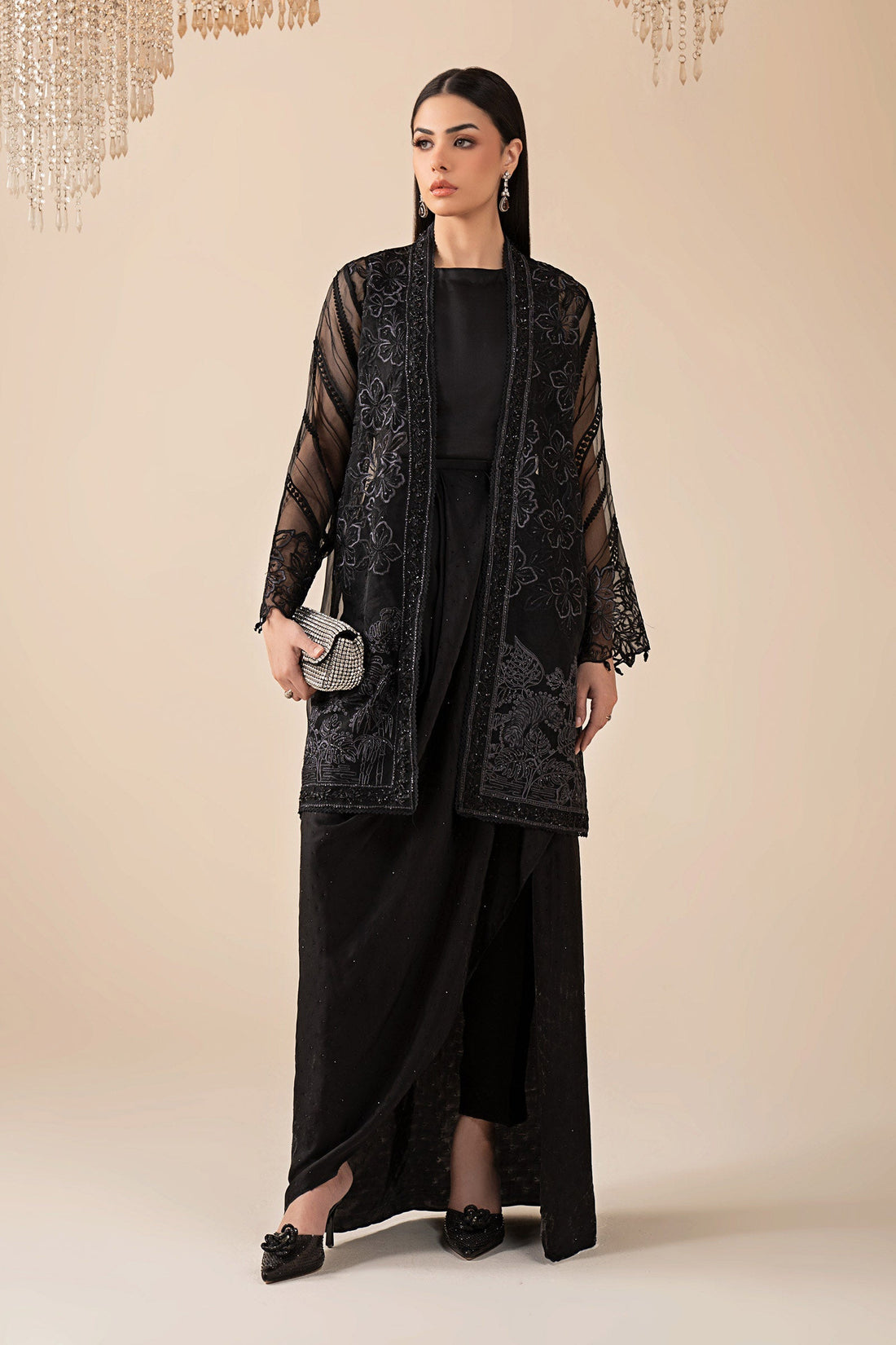 Maria B | Eid Collection 26 | 4 Piece Embroidered Organza Suit - House Of Hania