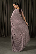 Maria B | Eid Collection 26 | Embroidered Charmeuse Silk Saree - House Of Hania