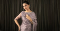 Maria B | Eid Collection 26 | Embroidered Charmeuse Silk Saree - House Of Hania