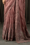 Maria B | Eid Collection 26 | Embroidered Organza Saree - House Of Hania
