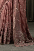 Maria B | Eid Collection 26 | Embroidered Organza Saree - House Of Hania