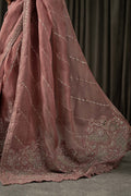 Maria B | Eid Collection 26 | Embroidered Organza Saree - House Of Hania