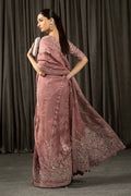 Maria B | Eid Collection 26 | Embroidered Organza Saree - House Of Hania