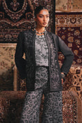 Maria B | Eid Collection 26 | Embroidered Pk Raw Silk Jacket Set - House Of Hania