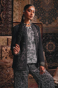 Maria B | Eid Collection 26 | Embroidered Pk Raw Silk Jacket Set - House Of Hania