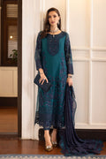 Maria B | Eid Collection Formals 26 | 3 Piece Embroidered Chiffon Suit - House Of Hania