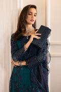 Maria B | Eid Collection Formals 26 | 3 Piece Embroidered Chiffon Suit - House Of Hania