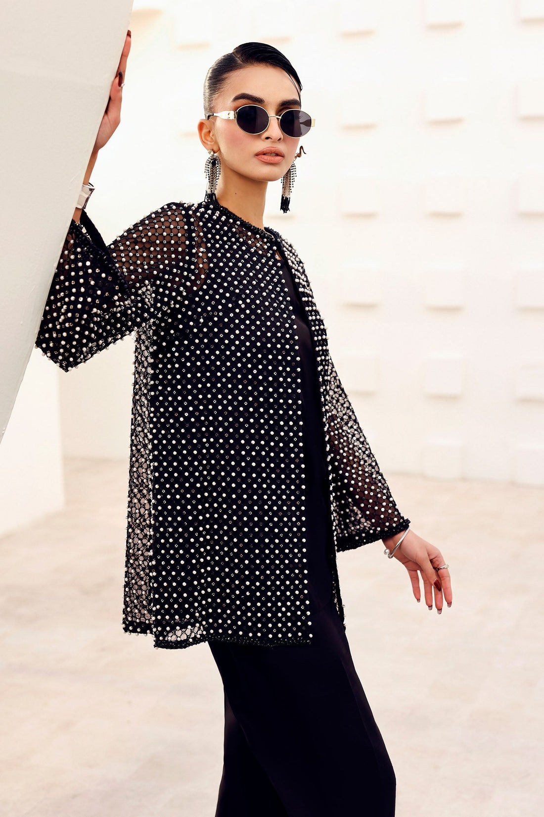 Maria B | Eid Collection Formals 26 | 3 Piece Embroidered Organza Suit - House Of Hania