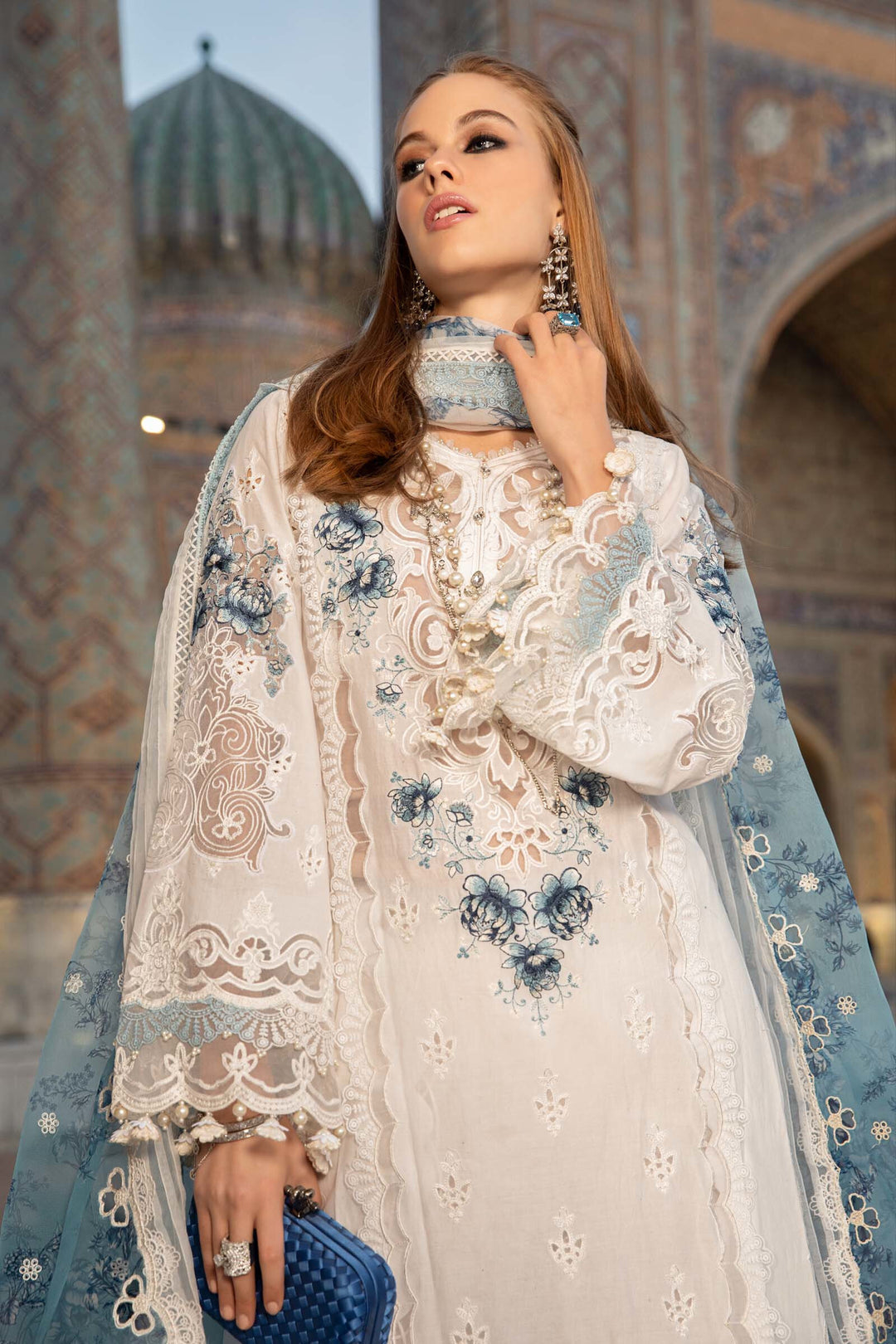 Maria.B Eid Collection Luxury Lawn SS'23 - 15A - TC-335 - House Of Hania
