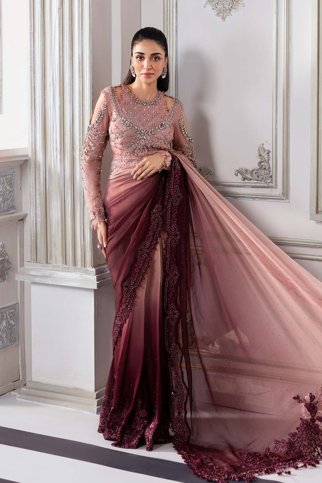 Maria B | Embroidered 2025 | BD-3001 - House Of Hania