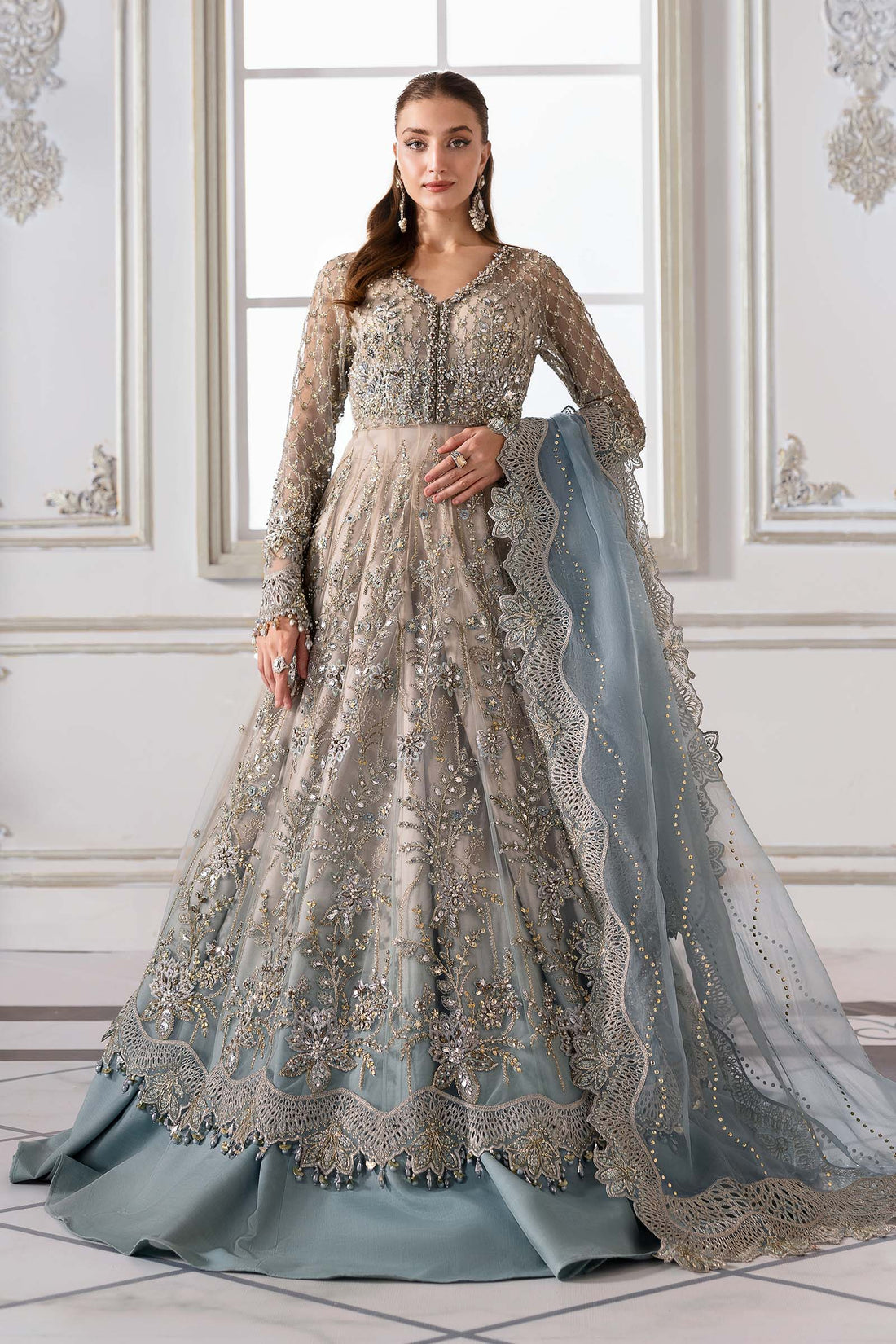 Maria B | Embroidered 2025 | BD-3002 - House Of Hania