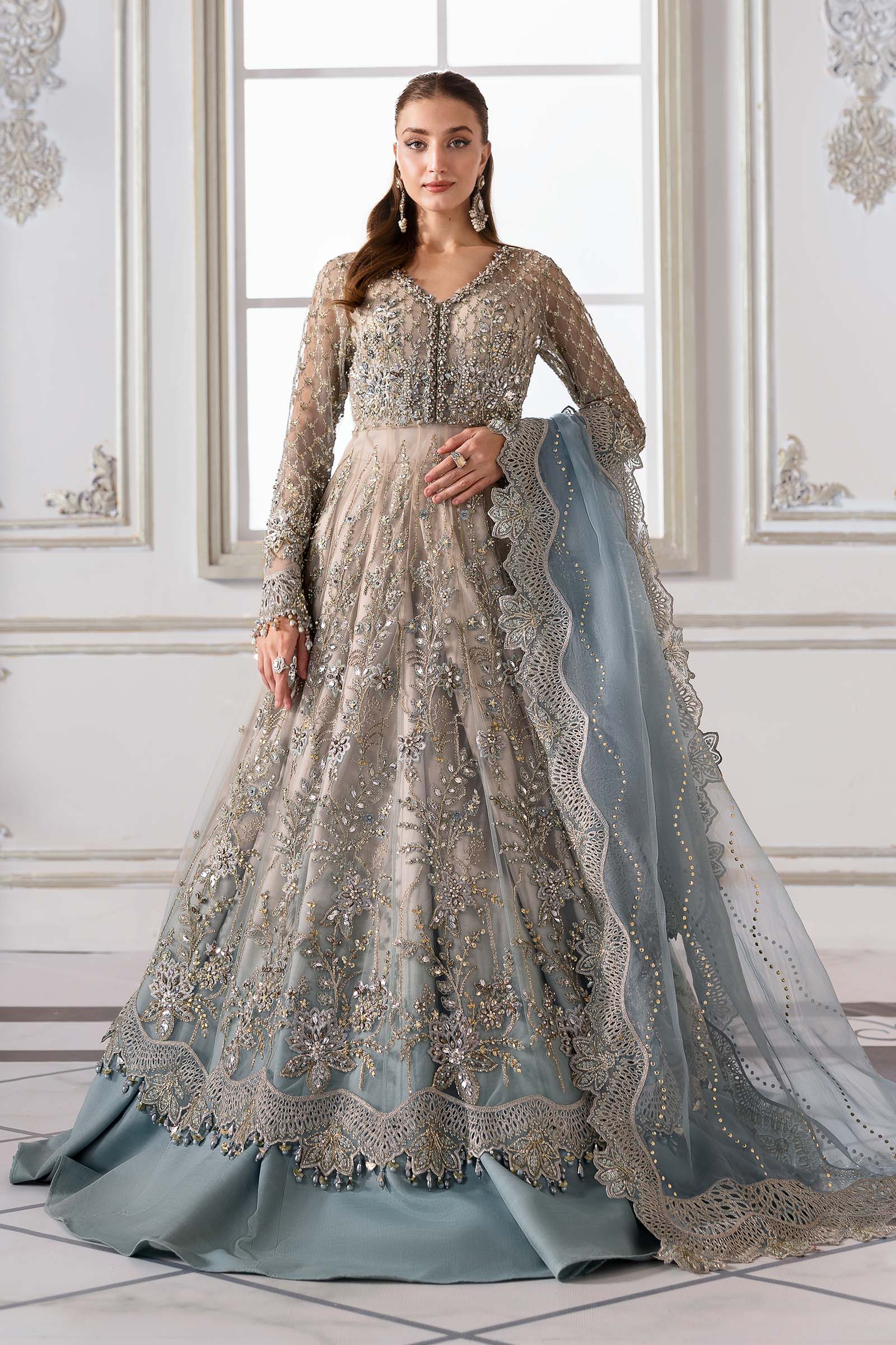 Maria B | Embroidered 2025 | BD-3002 - House Of Hania