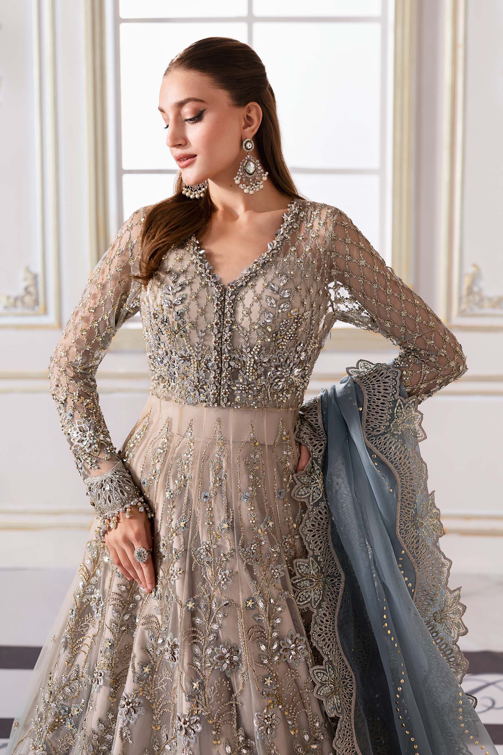 Maria B | Embroidered 2025 | BD-3002 - House Of Hania