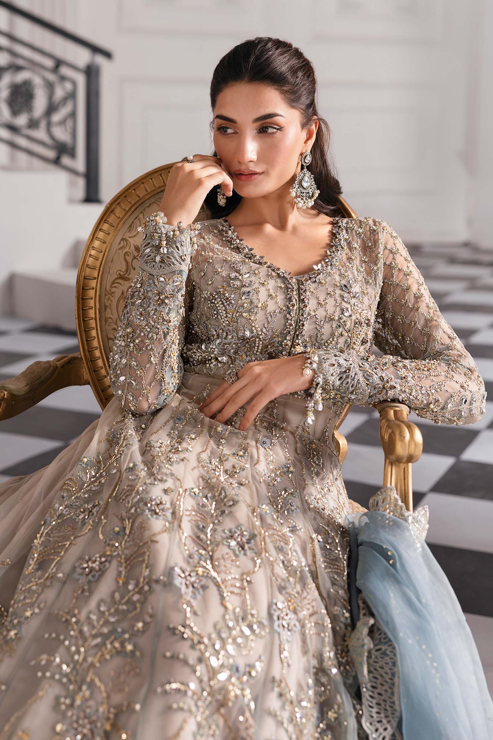 Maria B | Embroidered 2025 | BD-3002 - House Of Hania