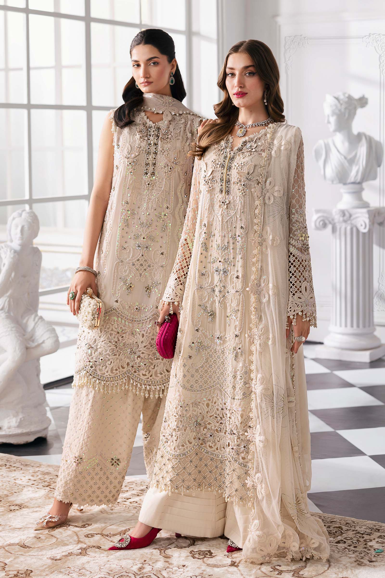 Maria B | Embroidered 2025 | BD-3007 - House Of Hania