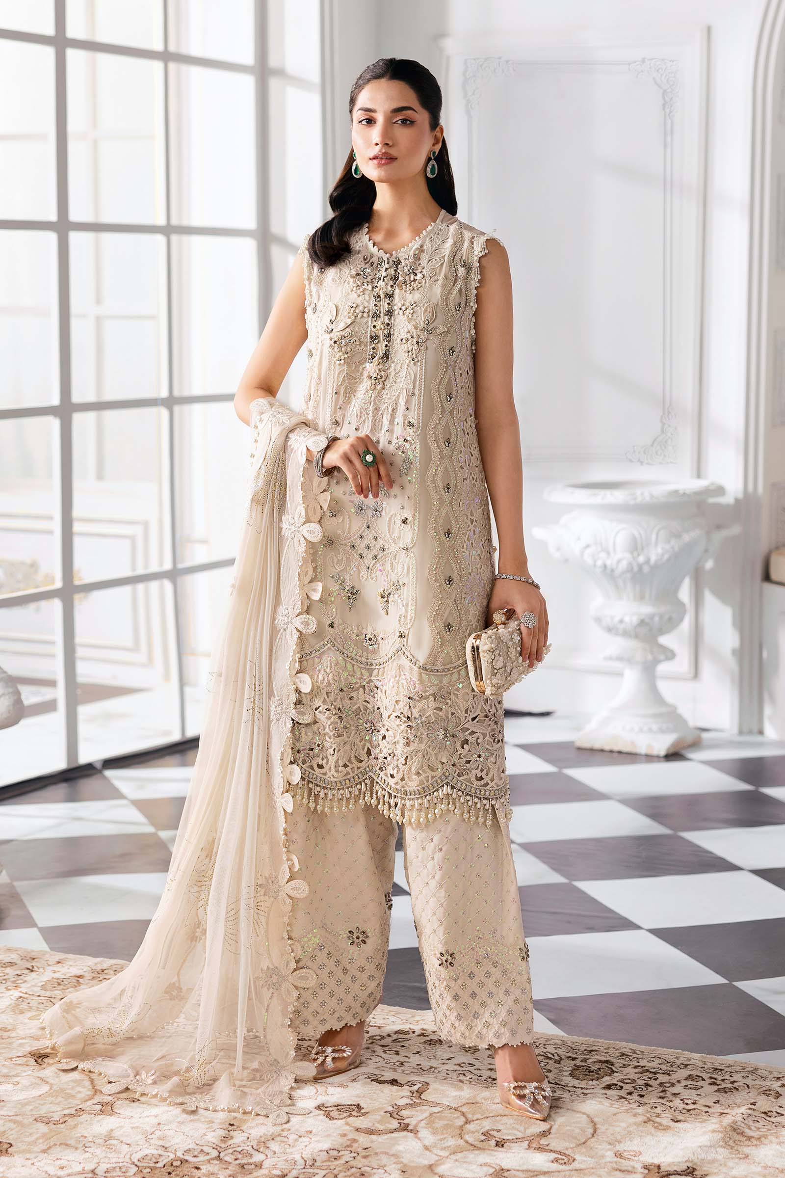 Maria B | Embroidered 2025 | BD-3007 - House Of Hania