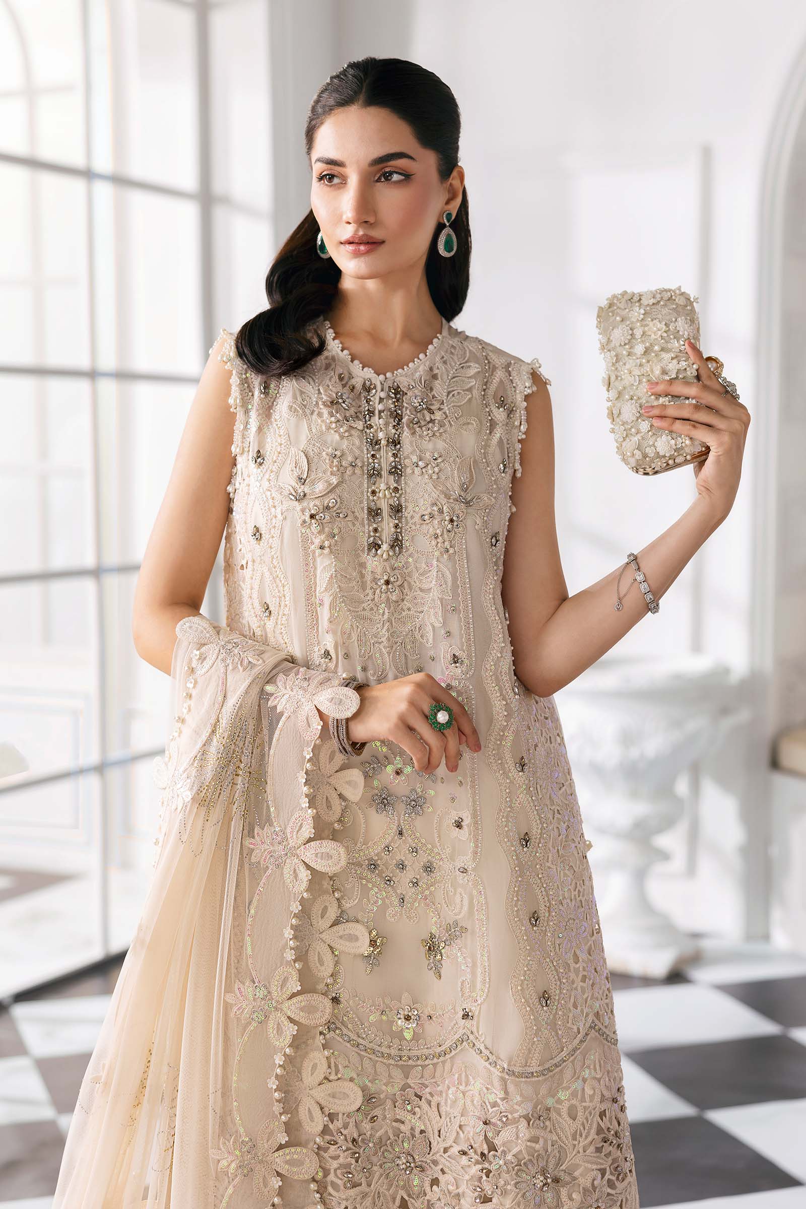 Maria B | Embroidered 2025 | BD-3007 - House Of Hania
