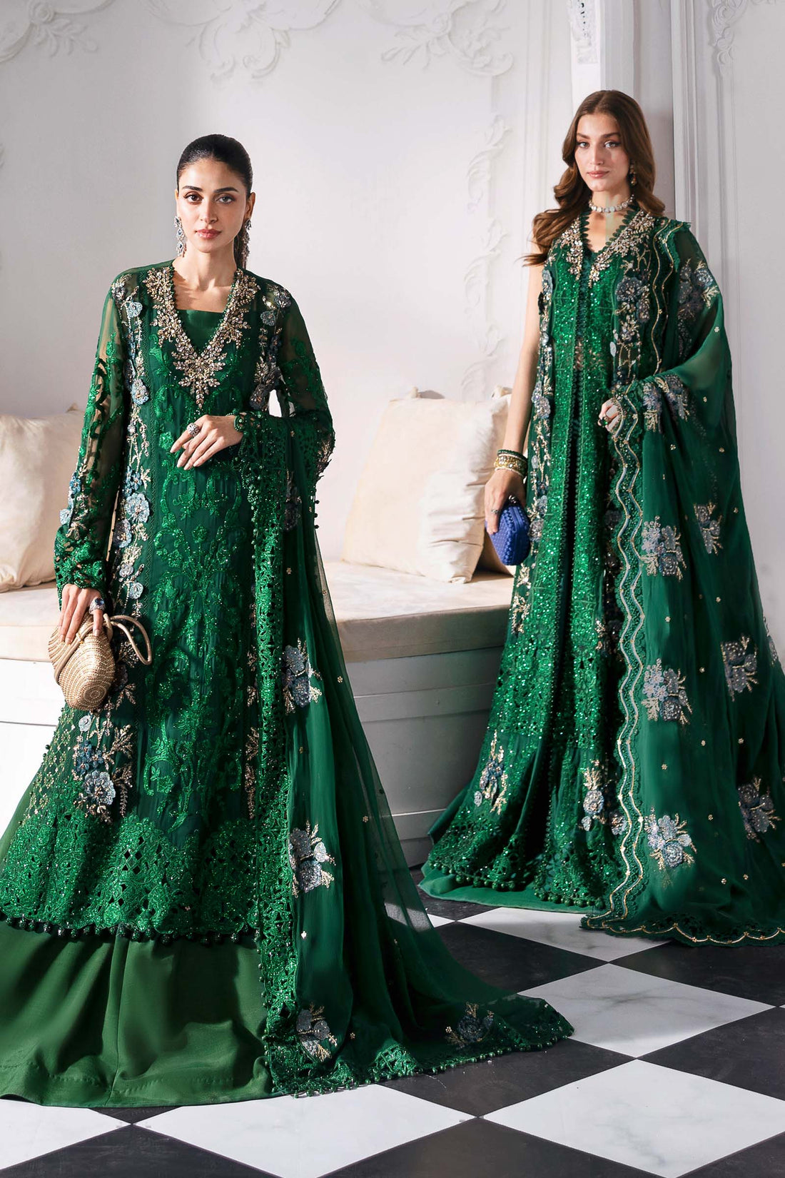 Maria B | Embroidered 2025 | BD-3008 - House Of Hania
