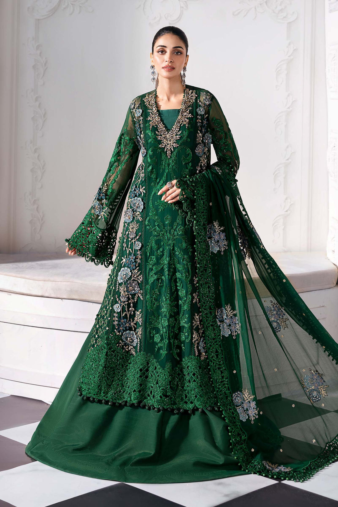 Maria B | Embroidered 2025 | BD-3008 - House Of Hania