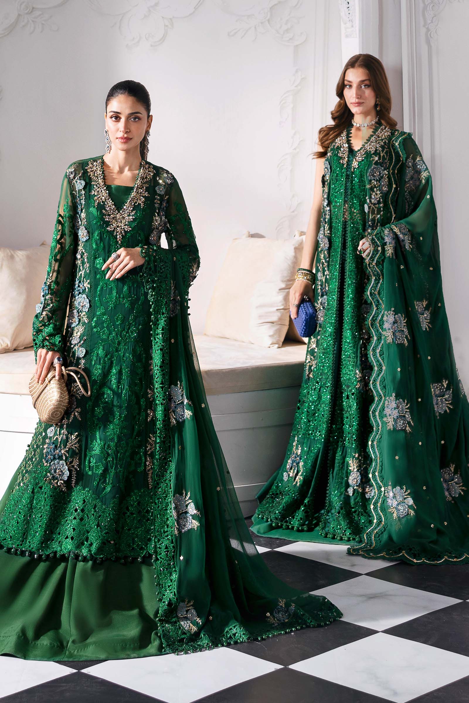Maria B | Embroidered 2025 | BD-3008 - House Of Hania