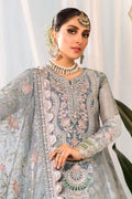 Maria B | Embroidered Collection 22 | Pearl Blue and Ash Pink (BD-2403) - House Of Hania