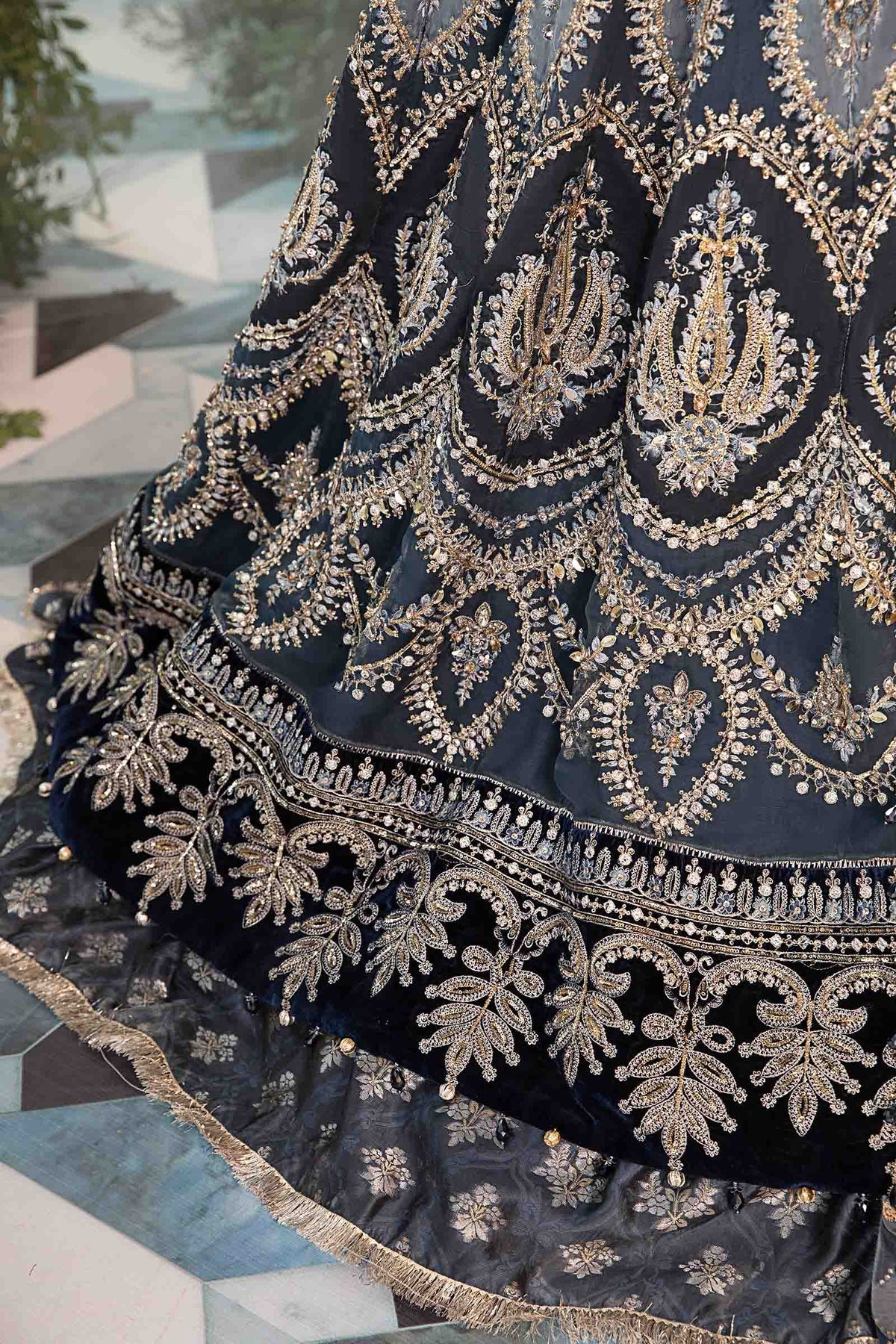Maria B | Embroidered Formals 24 | Organza Suit | BD-2901 - House Of Hania