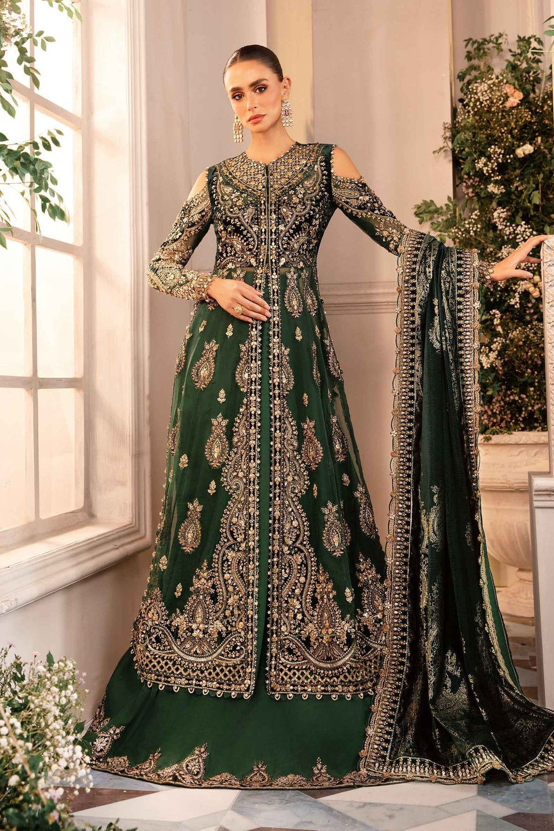 Maria B | Embroidered Formals 24 | Organza Suit | BD-2904 - House Of Hania