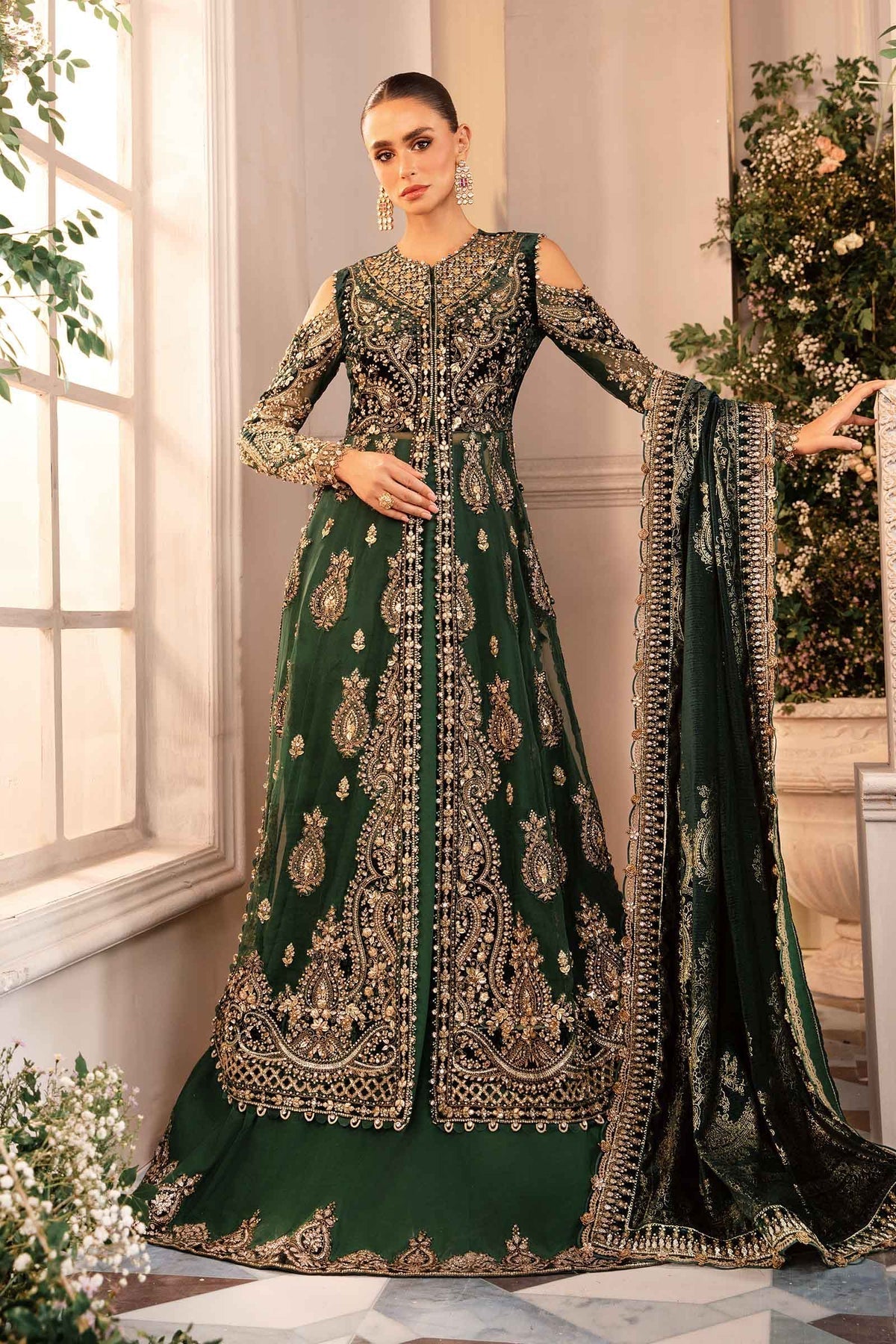 Maria B | Embroidered Formals 24 | Organza Suit | BD-2904 - House Of Hania