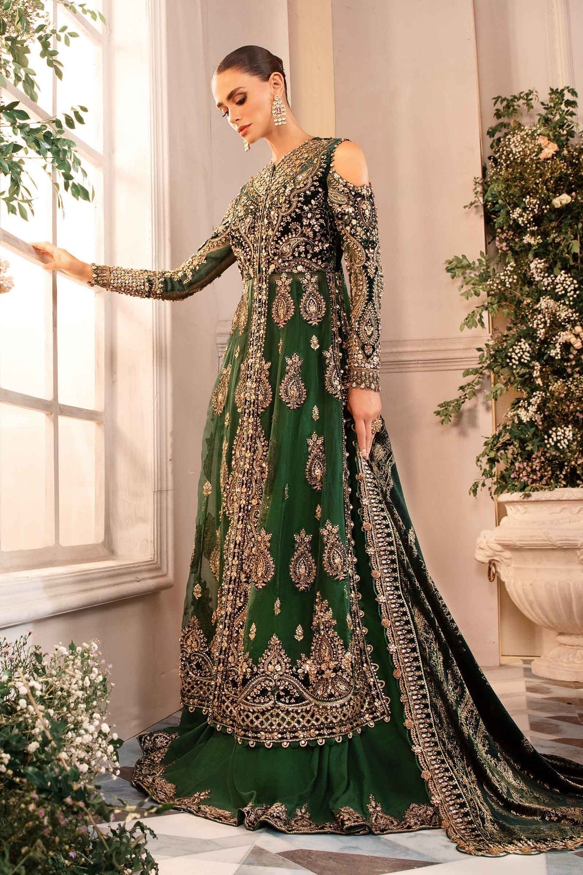 Maria B | Embroidered Formals 24 | Organza Suit | BD-2904 - House Of Hania