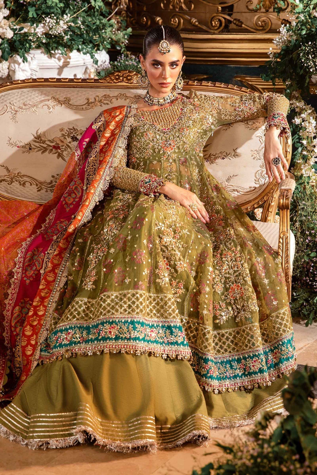 Maria B | Embroidered Formals 24 | Organza Suit | BD-2906 - House Of Hania