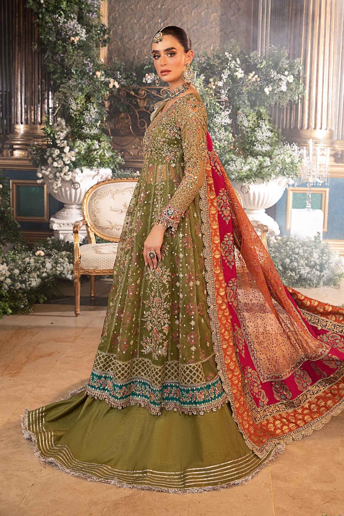 Maria B | Embroidered Formals 24 | Organza Suit | BD-2906 - House Of Hania