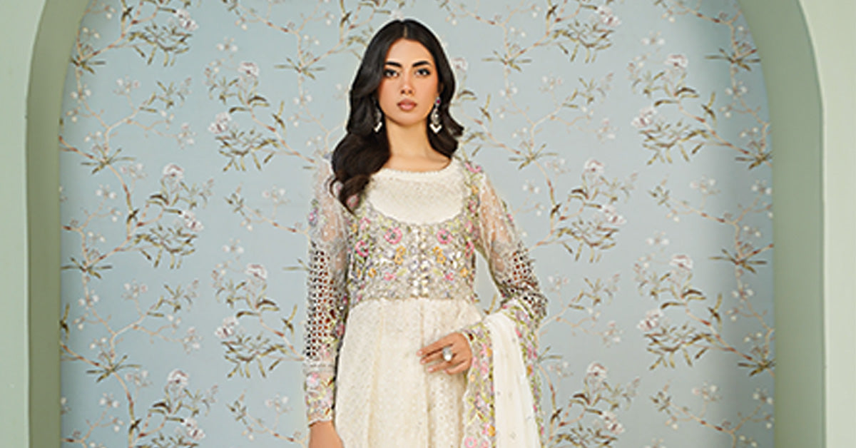 Maria B | Formal Wears | Organza Suit SF-EA24-16 - House Of Hania