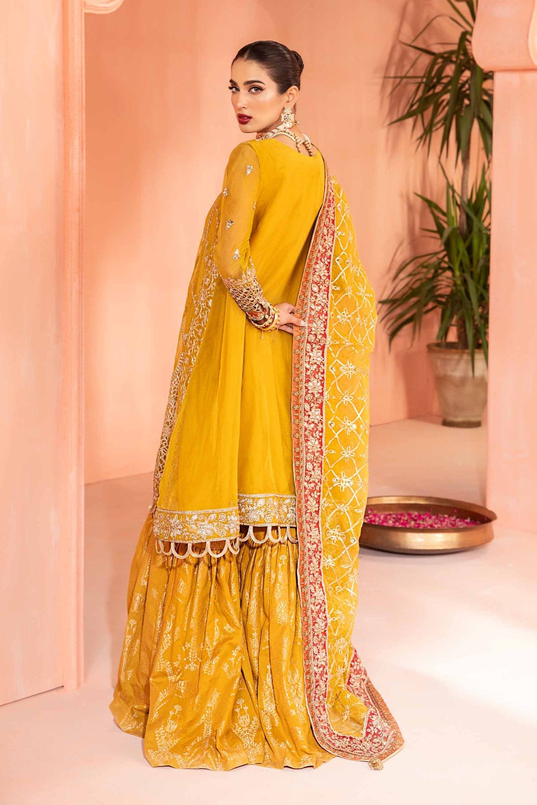 Maria B | Formal Wears | Organza Suit SF-EA24-28 - House Of Hania