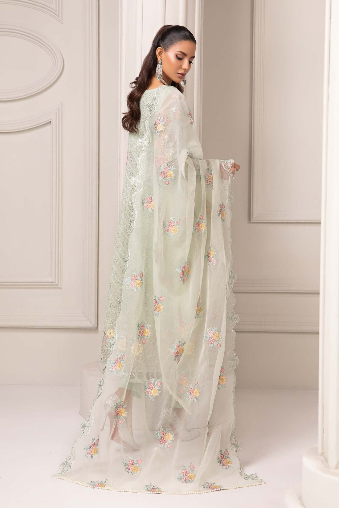 Maria B | Formal Wears | Organza Suit SF-EF24-03 - House Of Hania