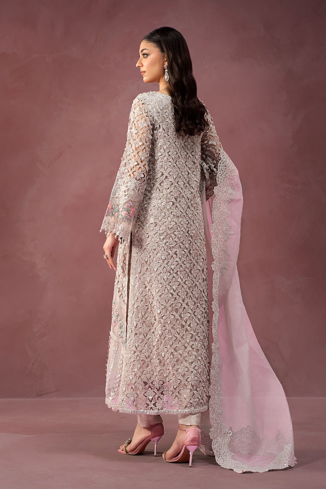 Maria B | Formal Wears | Organza Suit | SF-W24-69 - House Of Hania