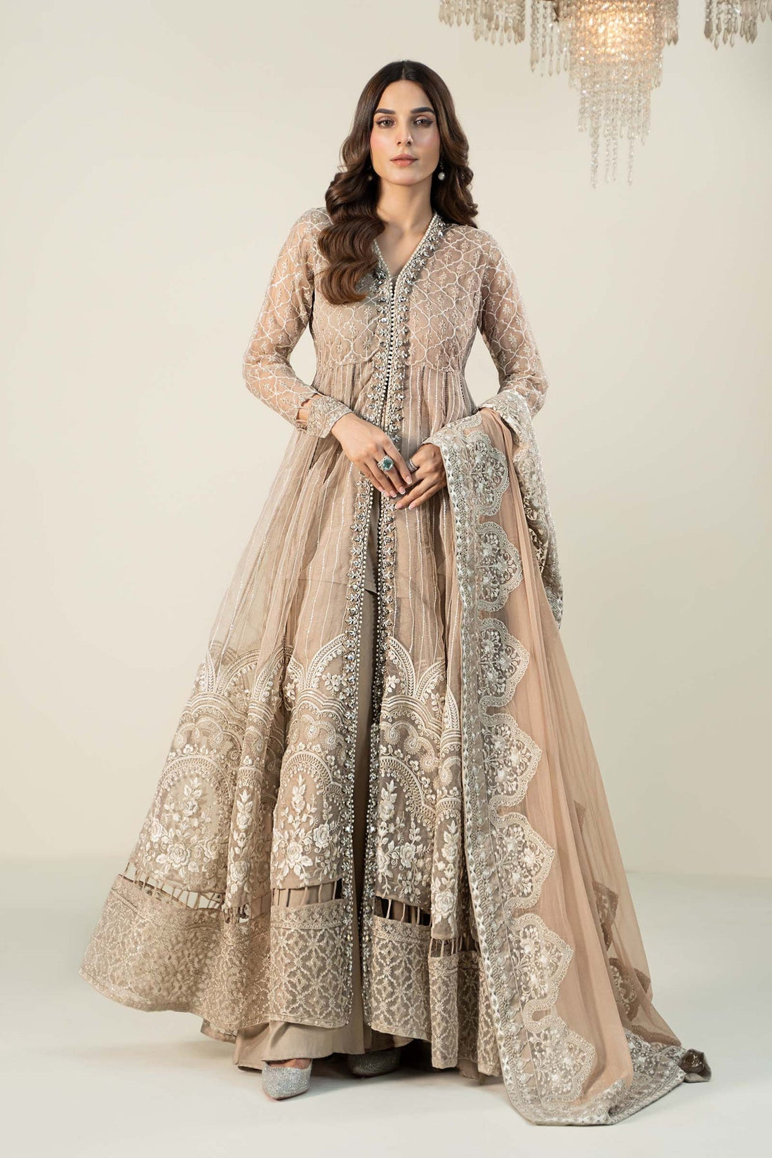 Maria B | Formal Wears | Organza Suit | SF-W24-70 - House Of Hania