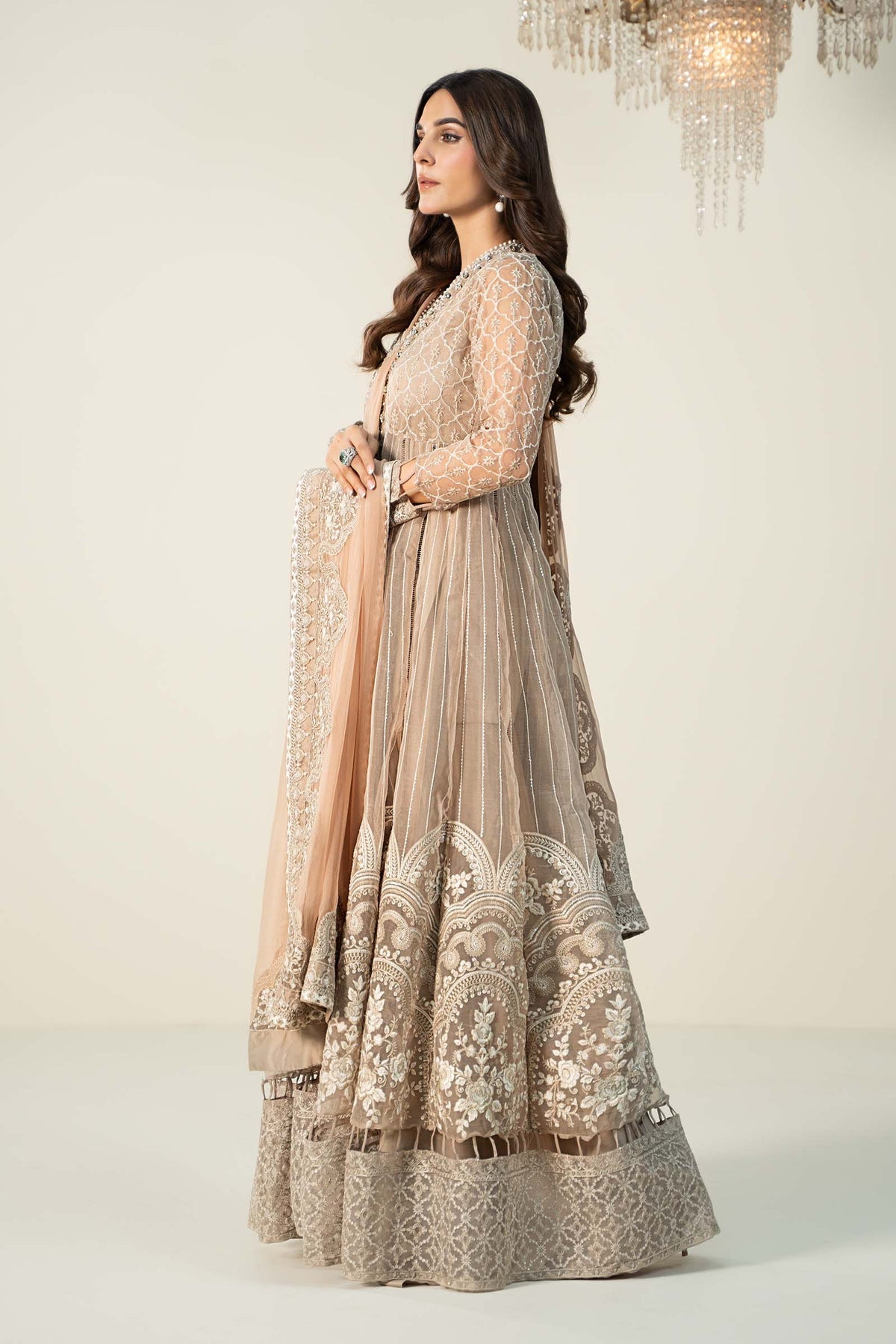 Maria B | Formal Wears | Organza Suit | SF-W24-70 - House Of Hania
