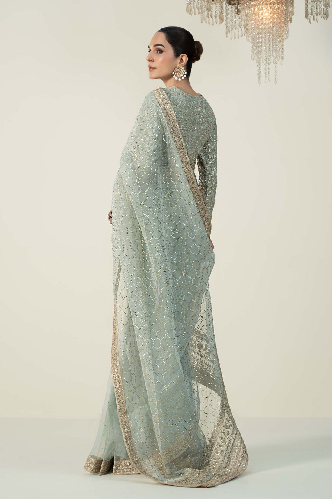 Maria B | Formal Wears | Raw Silk Saree | SF-W24-15 - House Of Hania