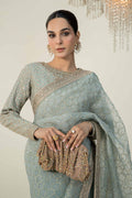 Maria B | Formal Wears | Raw Silk Saree | SF-W24-15 - House Of Hania