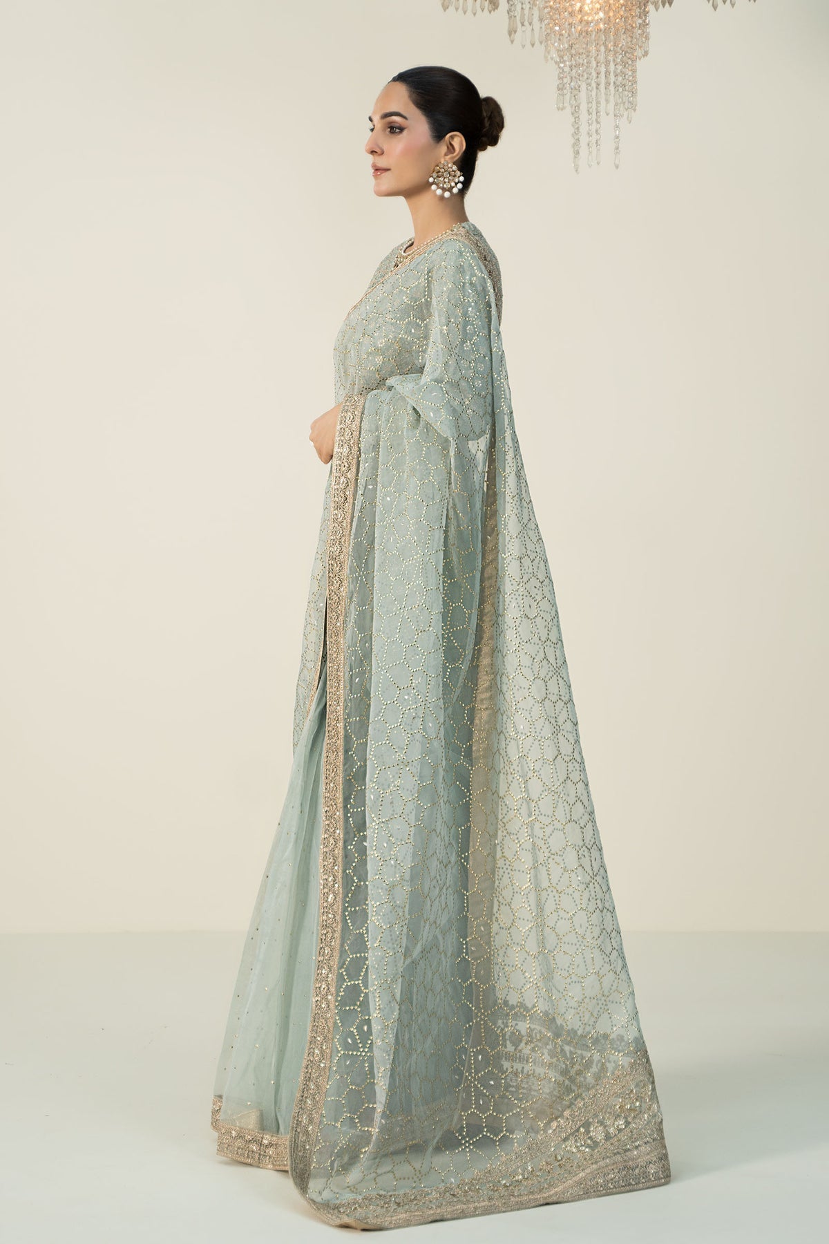Maria B | Formal Wears | Raw Silk Saree | SF-W24-15 - House Of Hania