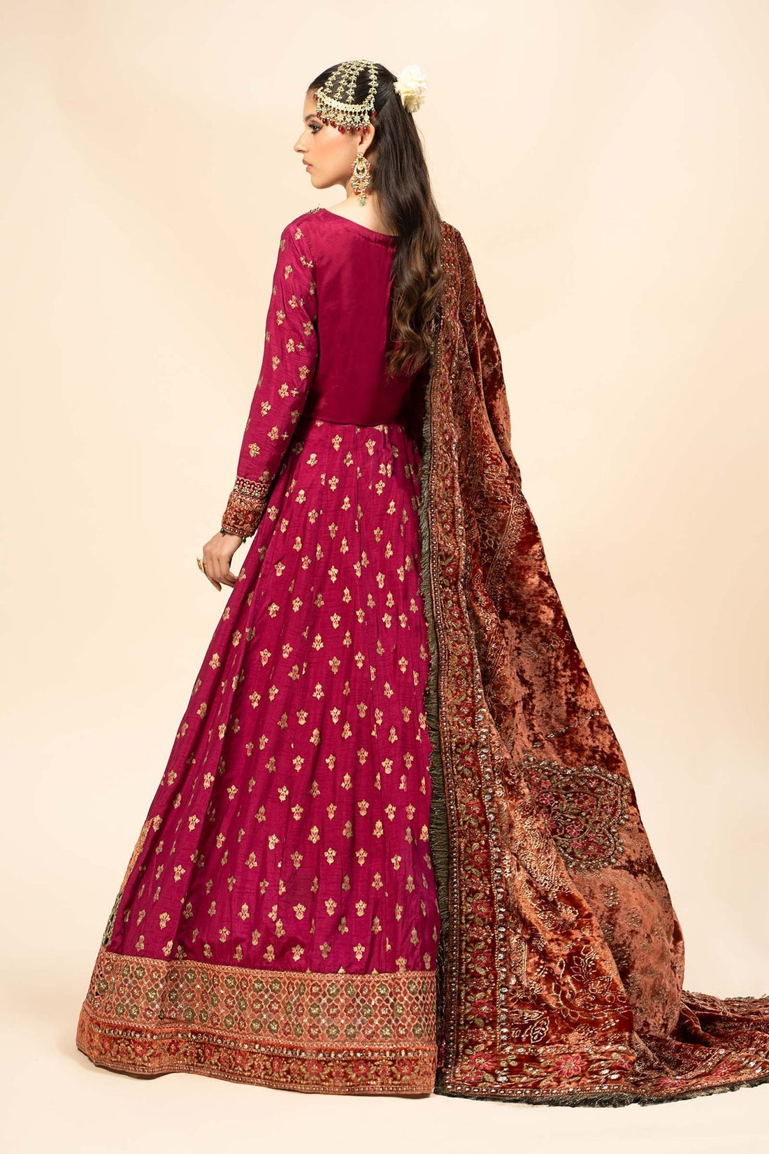 Maria B | Formal Wears | Raw Silk Suit | SF-W24-26-C - House Of Hania