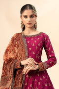 Maria B | Formal Wears | Raw Silk Suit | SF-W24-26-C - House Of Hania