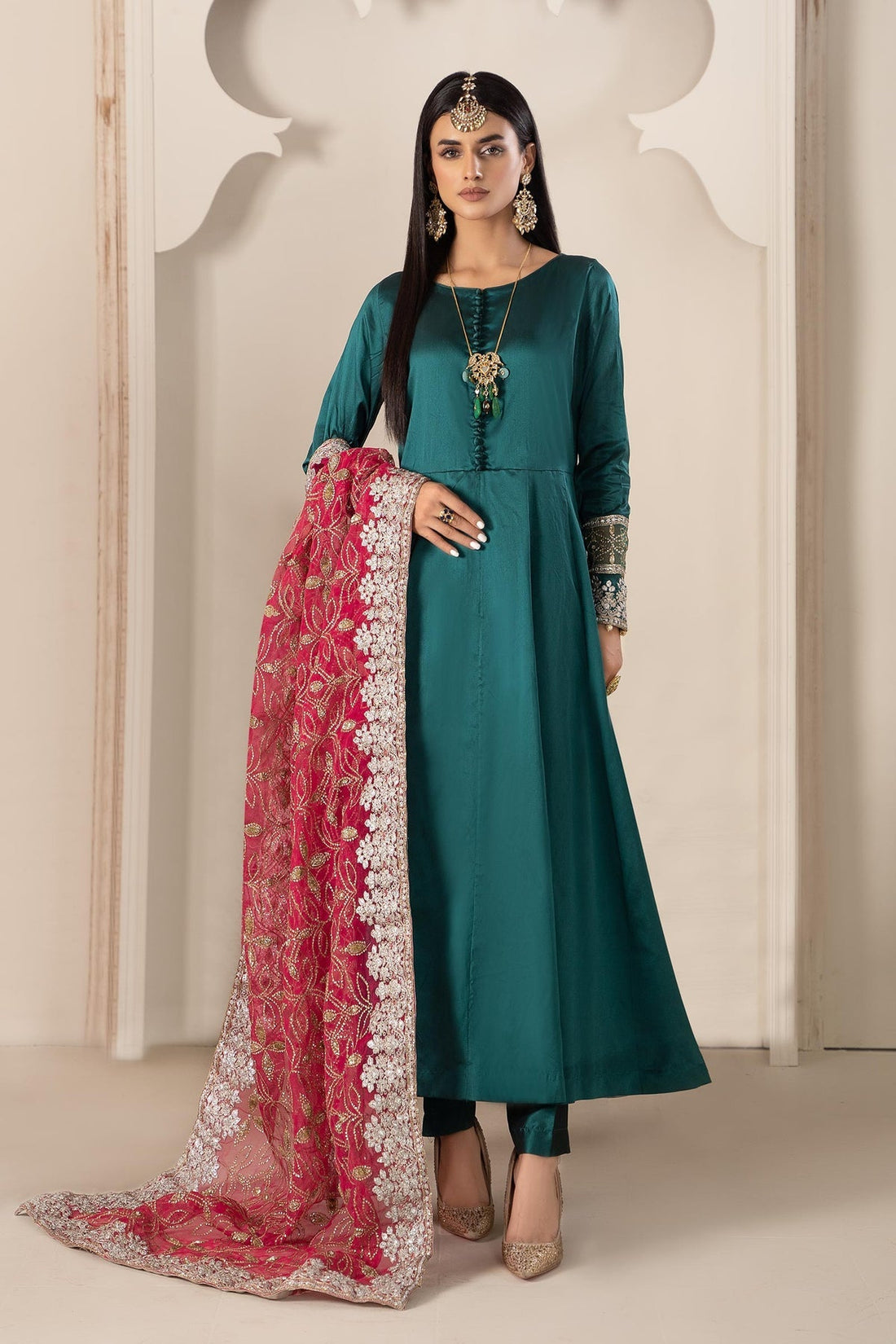 Maria B | Formal Wears | Suit Green SF-W23-62 - House Of Hania