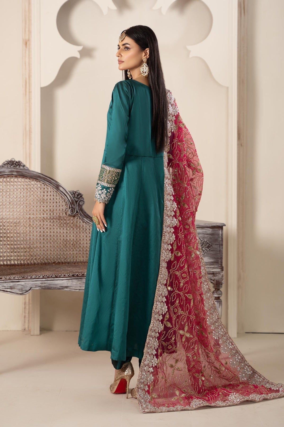 Maria B | Formal Wears | Suit Green SF-W23-62 - House Of Hania