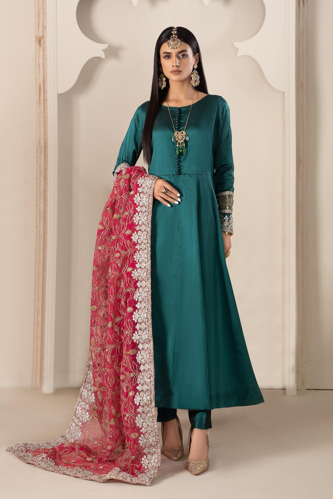 Maria B | Formal Wears | Suit Green SF-W23-62 - House Of Hania