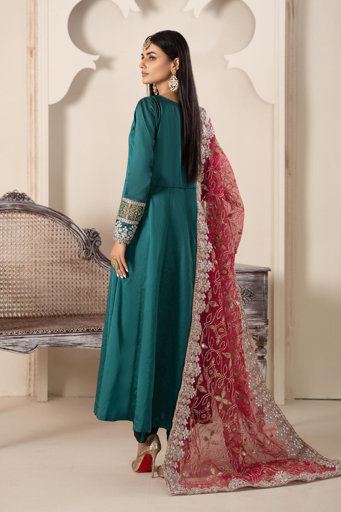 Maria B | Formal Wears | Suit Green SF-W23-62 - House Of Hania